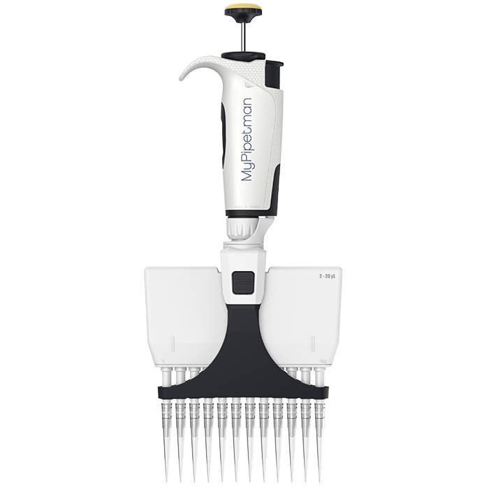 MyPIPETMAN多道移液器 P12X20,白色