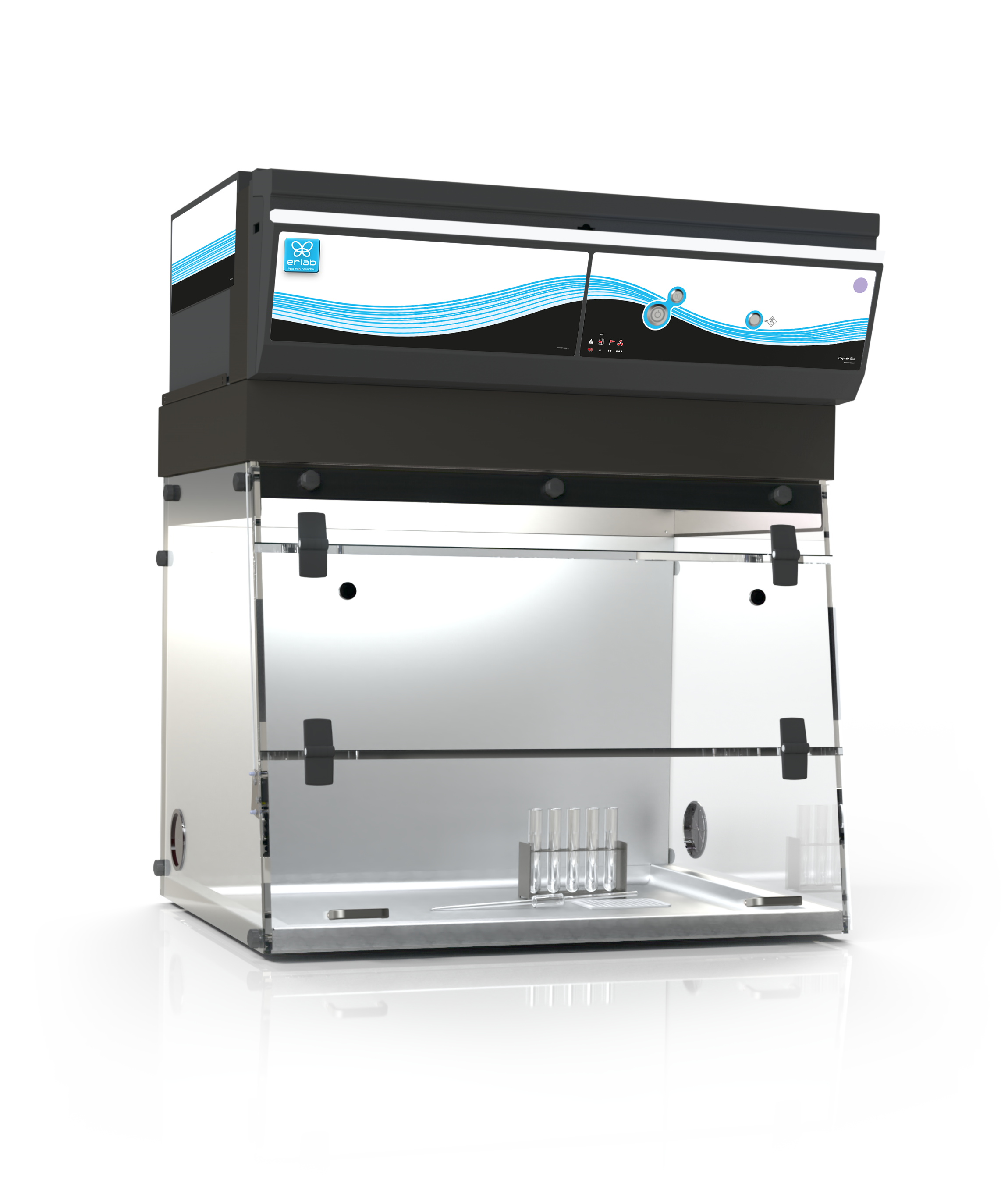 Erlab PCR workstations. RNA/DNA gene amplification, protected from contamination.