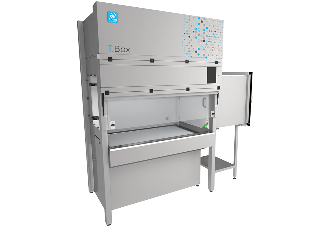 ERLAB class 2 secure receiving and transfer hoods for zootechnics. For successful receiving.