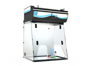 Erlab filtering chemical fume hoods. Zero fumes inside. Zero emissions outside.