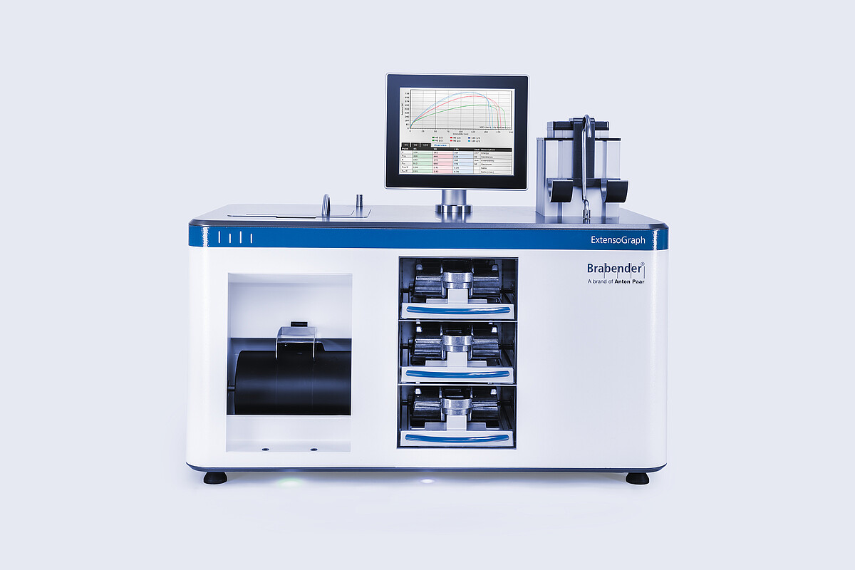 Dough Processing and Baking Behavior Analyzer: Brabender ExtensoGraph