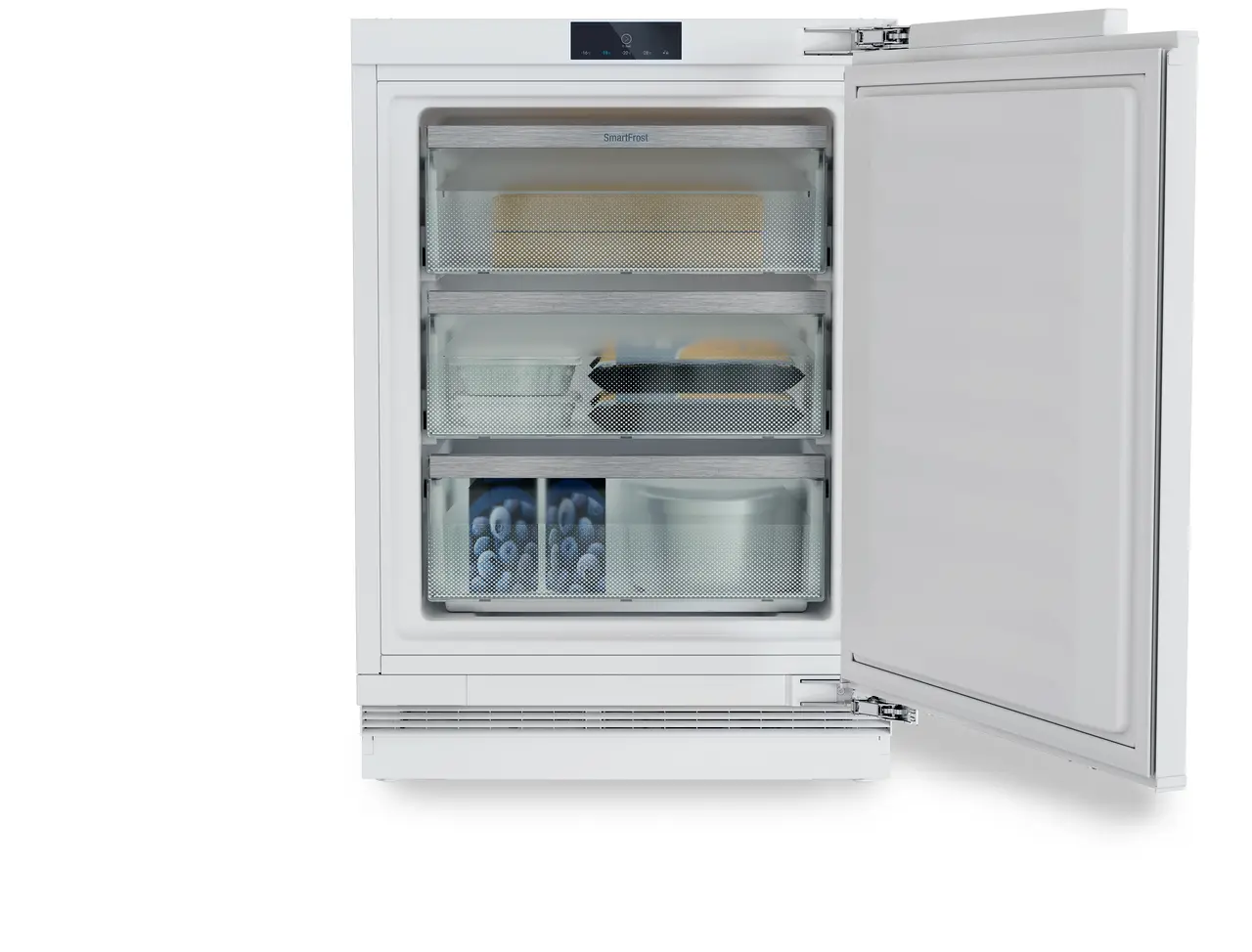 Product image, Perspective: straight open decorated, Freezer suitable for undercounter installation with SmartFrost