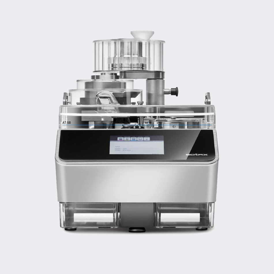 Automatic tablet hardness tester AT50 for IPC and online with your tablet press inside the compression room in high-volu