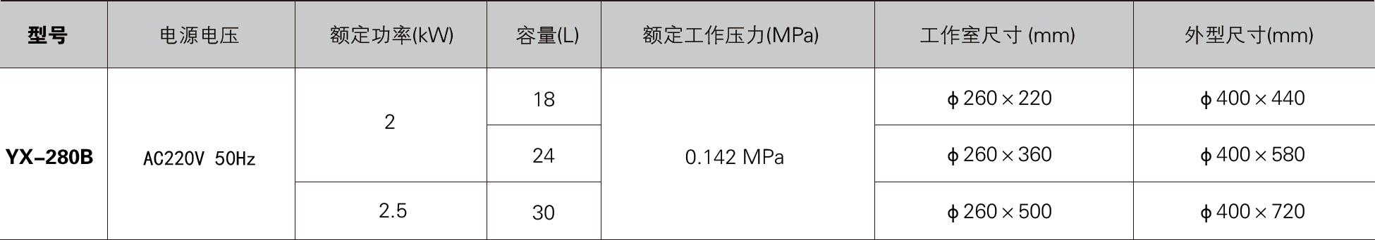 手提式压力蒸汽灭菌器YX