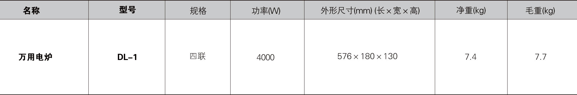 万用电炉DL